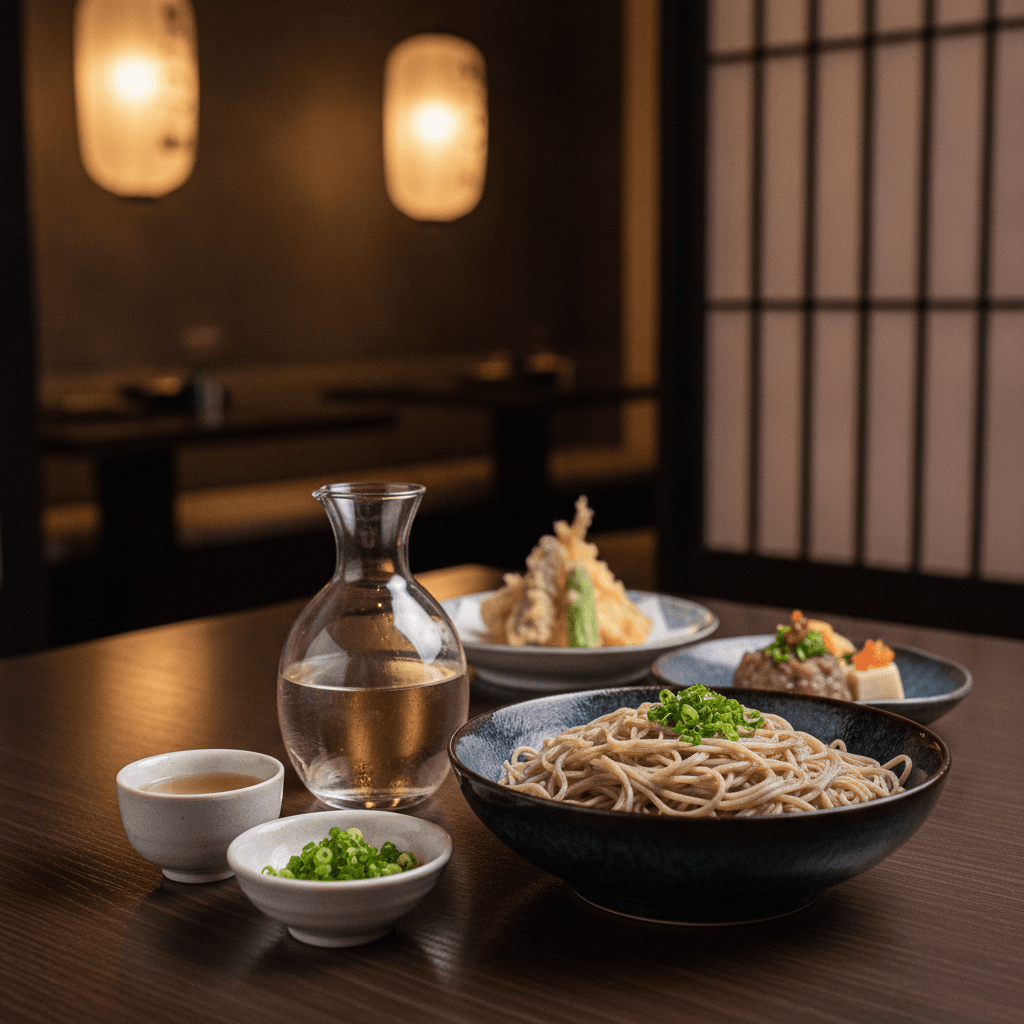 蕎麦と日本酒のペアリング完全ガイド:選び方から懐石の楽しみ方まで
